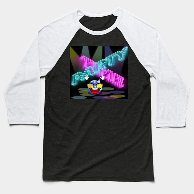 Party Time Baseball T-Shirt by Capturedtee
